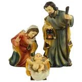 Dekoprojekt Scheuerer Mathias Krippe Krippenfiguren Heilige Familie 4-tlg., ca. 15 cm, K 077-01