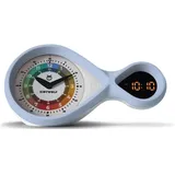 KIDYWOLF Analoger & digitaler Wecker hellblau