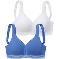 PETITE FLEUR Entlastungs-BH Damen blau+weiß Gr.80C