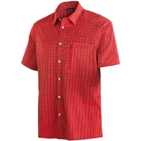 Maier Sports Herren Mats Short Sleeve red check