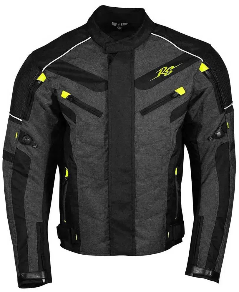 Rusty Stitches Romeo Jacke - Black / Yellow fluo - XS