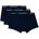 Boxershorts unifarben Blau L
