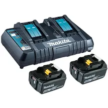 Makita Power Source Kit 18 V Li-Ion 2 x 5,0 Ah + DC18RD Ladegerät 199482-2