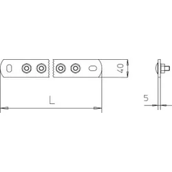 OBO 5015844 Potentialausgleichsschiene BigBar / 12 Anschlüsse 12xM10 Kupfer 1802 12 CU
