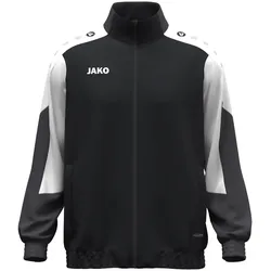 JAKO Trainingsjacke (Webjacke) Dynamic - Stretch-Micro-Twill - schwarz/weiss/anthrazitgrau Herren