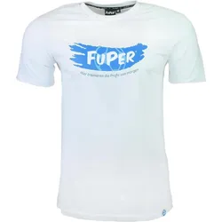 Streetwear Shirt Tarik Freizeit. Fußball Herren Atmungsaktiv FUPER WEISS|WEISS S