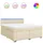 vidaXL Boxspringbett 180 x 200 cm Creme