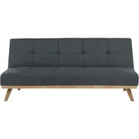 Schlafsofa FROYA Stoff Dunkelgrau 3-Sitzer