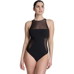 Arena Damen Badeanzug Mesh Panels Swim Pro Back Schwarz DE 42 / FR 44