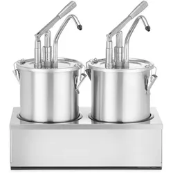 Saucenspender, Edelstahl, Zweier-Set, HENDI, 9L, 400x200x(H)440mm