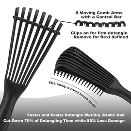 luxuskollektion Haarbürste Entwirrbürste Afro Lockiges Haar Set