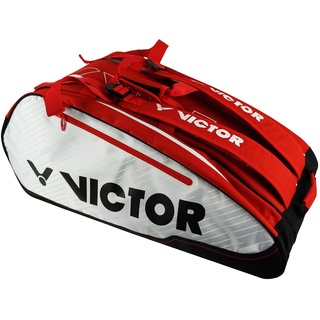 Victor Schlägertasche Multithermobag Badminton Tennis Squash Tasche, Rot/Weiß