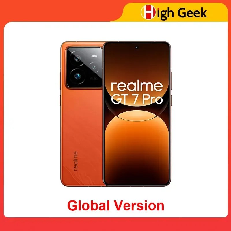 Globale Version realme GT 7 Pro 5G Smartphone Snapdragon 8 Elite AI Ultraklare Snap Kamera RealWorld Eco2 Display 6500mAh Akku 120W Charge NFC AI Smartphone