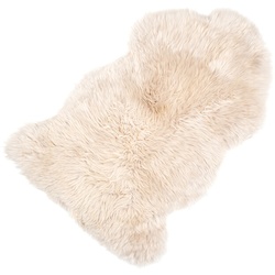 Sitzauflage Lammfell beige, 5x95x50 cm