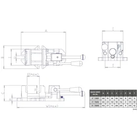 ELMAG Schnellspannschraubstock, / 16091