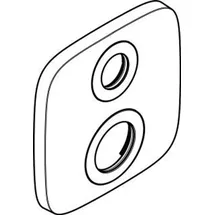 Hansgrohe Rosette 155/155mm Ecostat E F-Set Thermostat Absperr-Umstellventil chrom,