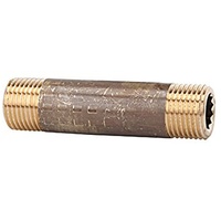 Riegler 111068-LN 3480 Rohrdoppelnippel, G 3/4, Länge 80 mm,