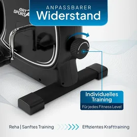 ArtSport Pedaltrainer Sportivo - leiser Heimtrainer, Fitnessgerät, Senioren, Armtrainer