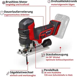 Einhell Professional Akku-Stichsäge TP-JST 18/135 Li BL Power X-Change + 2.5Ah Akku Starterkit