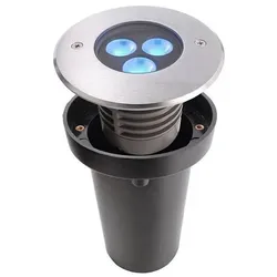 Bodeneinbauleuchte III RGB Bodeneinbauleuchte IP67 silberfarben