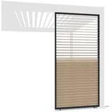 Weide Seitenwand für Weide Pergola 1 Stück 1,23 x 2,34 m Grau