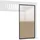 Weide Seitenwand für Weide Pergola 1 Stück 1,23 x 2,34 m Grau