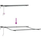 vidaXL Markise manuell einziehbar 350 x 250 cm gelb