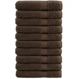 vidaXL SOLUND Handtuchset 10-tlg. Braun