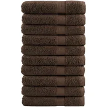 vidaXL SOLUND Handtuchset 10-tlg. Braun