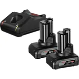 Bosch Akku-Starter-Set GBA 12 Volt / 2x 4,0 Ah / Schnellladegerät GAL 12V-40