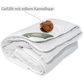 Sense of Nature Camel Bettdecke normal 135 x 200 cm Klimaregulierende Kamelhaar-Bettdecke - Weiß