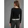 LAURA SCOTT Langarmbody LAURA SCOTT, Damen, Gr. 38, N-Gr, schwarz, Single Jersey, Obermaterial: 95% Baumwolle, 5% Elasthan, unifarben, Basic, sehr figurbetont, V-Ausschnitt, figurbetonte Passform, Basic Design