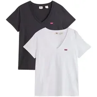 Levi's Damen, 2-Pack »VNECK TEE / schwarz-weiß - M