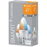 LEDVANCE SMART+ WiFi Classic B40, E14, 3er-Pack / Weiß