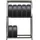 Proregal Reifenregal RAGNAR HxBxT 180x120x40cm 8 Reifen auf 2 Ebenen + Ablage 265kg Fachlast Verzinkt