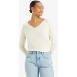 Levi's Petal Pullover Mit V-ausschnitt Neutrals / White Swan 0000 S