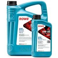ROWE - 5 + 1 Liter HIGHTEC SYNT RS DLS SAE 5W-30 Motorenöl - PKW Motoröl für Modelle mit Abgasnachbehandlung und Turboaufladung