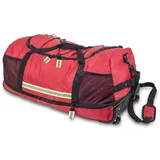 Elite Bags, Roll&Fight's, aufrollbare Feuerwehrtasche, Rucksack für persönliche Schutzausrüstung, mit Rädern, rot