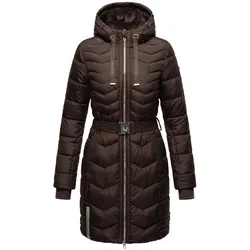NAVAHOO Damen Steppmantel Stylischer Wintermantel mit süßen Details Alpenveilchen