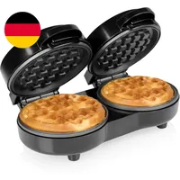 Tristar Doppel-Mini-Waffeleisen, 2 Waffeln Pro Durchgang, 1100 W Leistung, Alumi