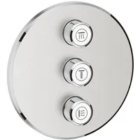 Grohe Grohtherm SmartControl 3-fach Unterputzventil rund, supersteel