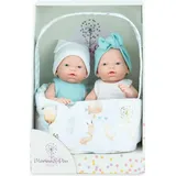 Marina & Pau Zwillinge Mini Leckerli Etui Babypuppe 21 cm