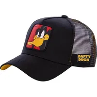 Capslab Looney Tunes Daffy Duck Cap Herren, Langlebig, Schwarz,