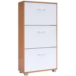 Casaria Schuhschrank Schuhregal Schuhaufbewahrung 3 Klappen