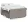 vidaXL Boxspringbett mit Matratze Taupe 140x200 cm Stoff