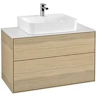 Villeroy & Boch Finion Waschtischunterschrank F10100PC 100x60,3x50,1cm, Abdeckplatte white