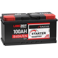LANGZEIT Autobatterie 12V 100AH Starter Batterie statt 88Ah 90Ah 92Ah 95Ah 100Ah