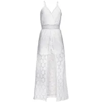 VIVANCE Spitzenkleid Sommerkleid Weiß 38