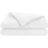 vidaXL Ganzjahresbettdecke Weiß 200 x 220 cm Bambusfaser