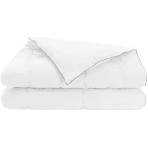 vidaXL Ganzjahresbettdecke Weiß 200 x 220 cm Bambusfaser
